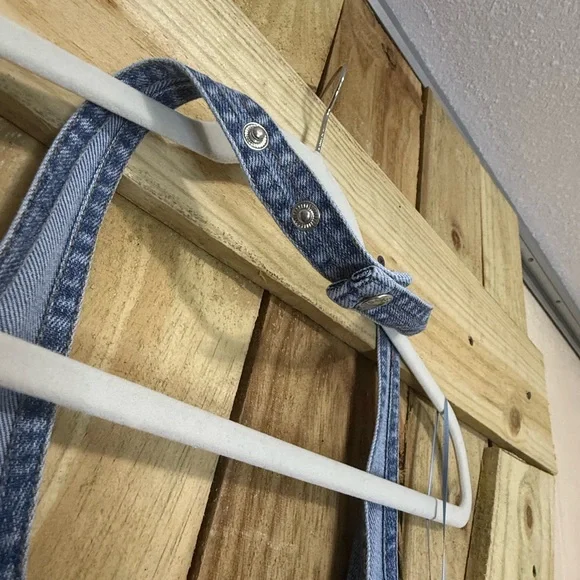 Blue Denim Mini Dress - Picture 3 of 4